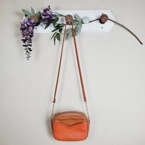 Nanette Lepore Coral Crossbody Bag Bold Color Adjustable Strap Chic Statement